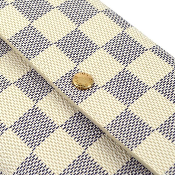 Louis Vuitton Damier Azur Portofeuil Sara Coin Purse Wallet - Picture 3 of 7